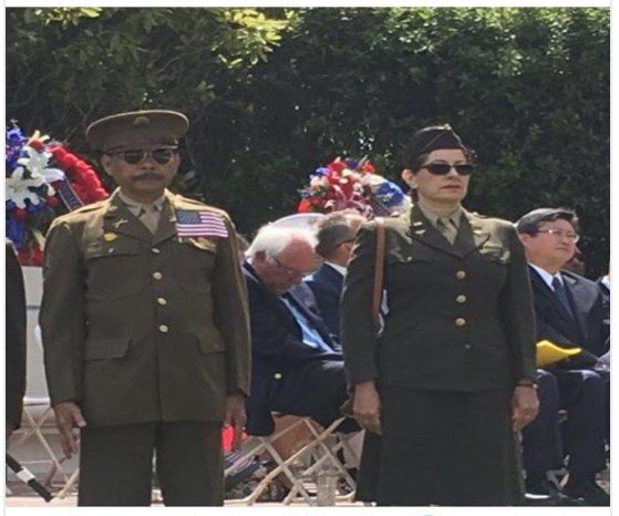 Bernie Sanders FAlling Asleep During Memorial Service