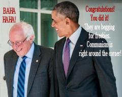 Obama and Bernie make a deal with the devil for Bernies supporters