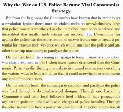 Why the war on US Police Became Vital Communist Strategy