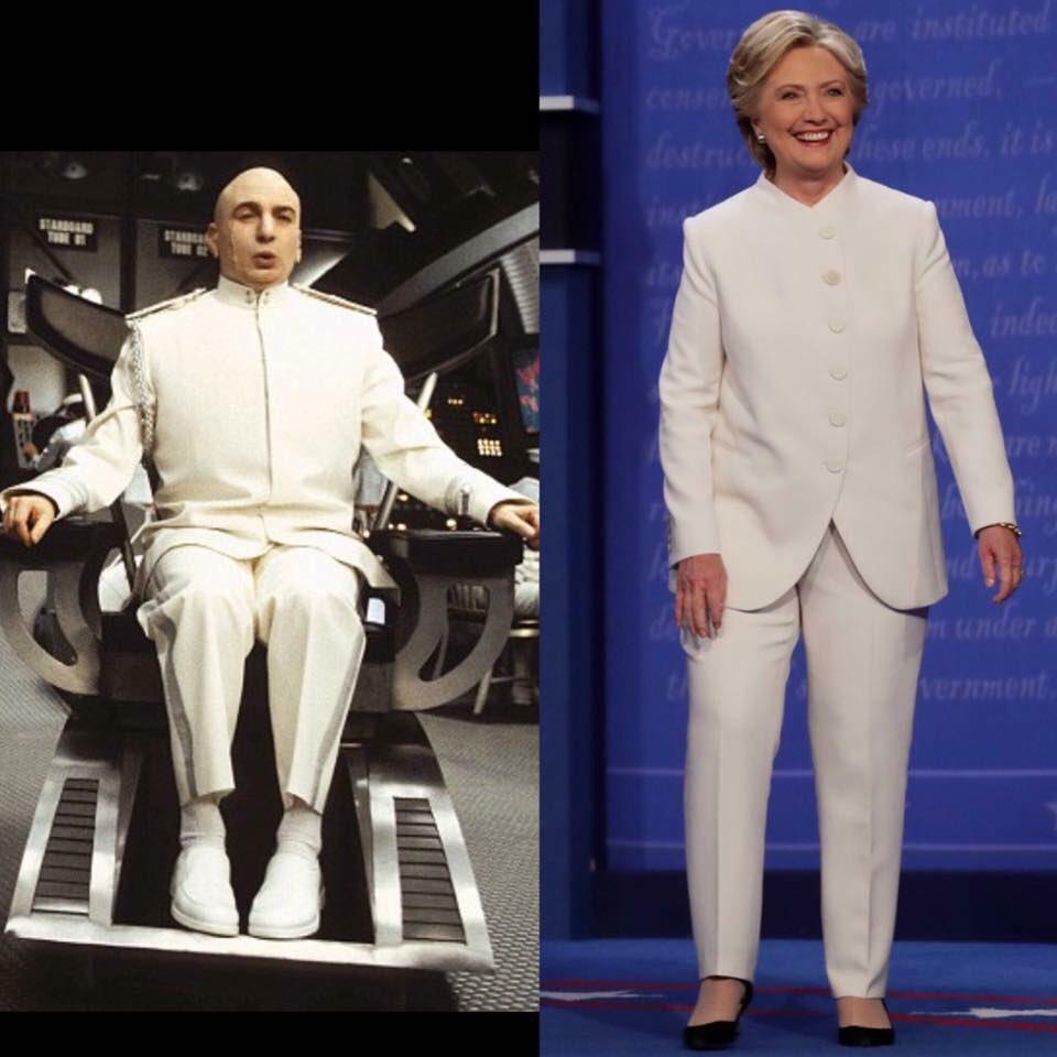 Dr Evil and Evil Hillary