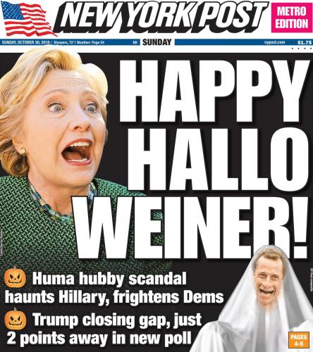 Happy Halloweiner Hillary Clinton bahahahahahhahahaha