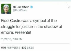 Jill Stein on Castro