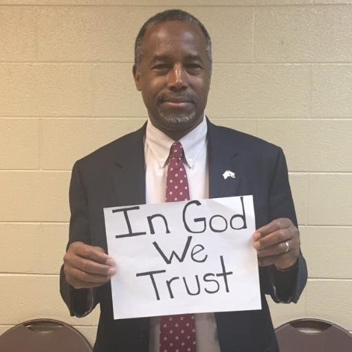 Ben Carson reminds us IN GOD WE TRUST