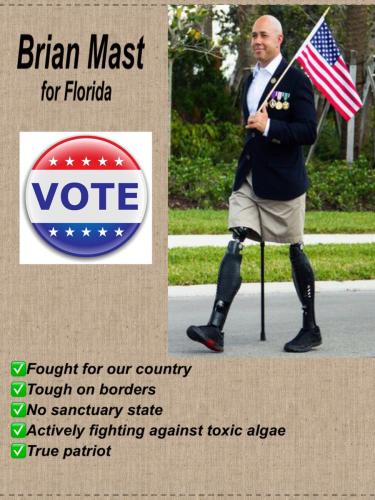 Vote Brian Mast for district 18 Florida