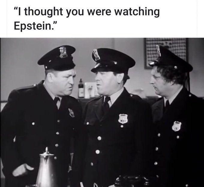Were the three stooges in charge of watching Epstein in jail