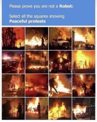 BLM Riots SELECT ALL IMAGES REPRESENTING A PEACEFUL PROTEST