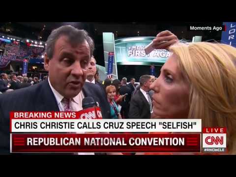 CNN Chris Christie comments on Ted Cruz&#039;s RNC speech | Rare News