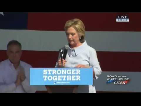 Hillary Clinton Started To Cough Violently In Cleveland, Ohio