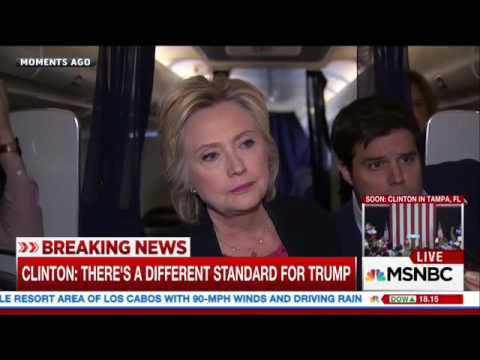 MSNBC&#039;s Video Of Clinton&#039;s Press Gaggle Cuts Out When Asked About The Foundation