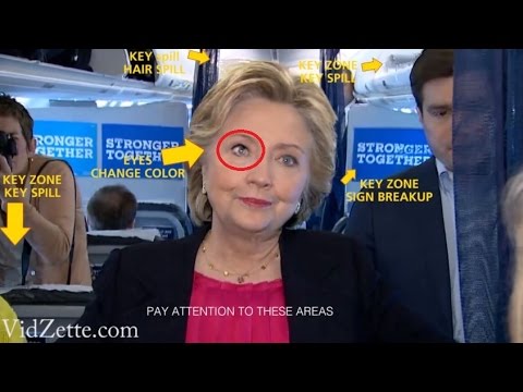 Hillary Clinton&#039;s parkinson&#039;s - Hillary Clinton&#039;s eyes color changes in NBC Broadcast video