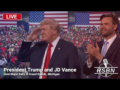 LIVE: President Trump and JD Vance Hold Major Rally in Grand Rapids, Michigan - 7/20/24